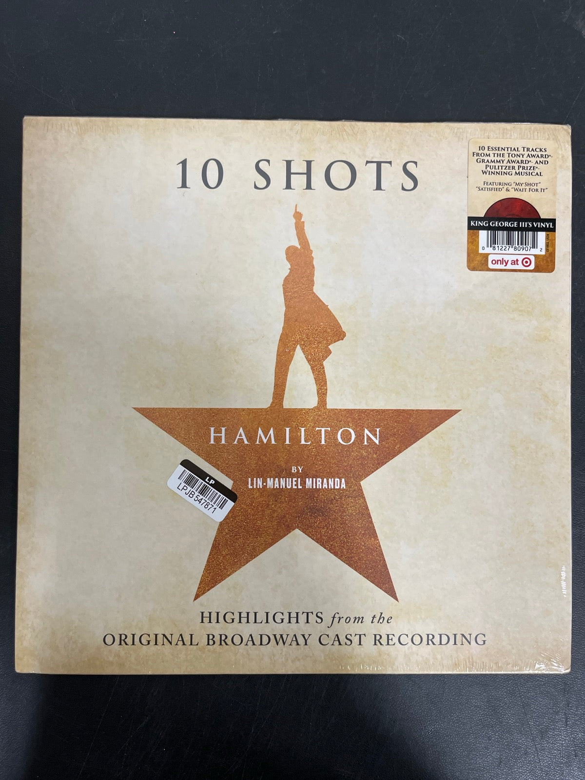 FRONT - Lin-Manuel Miranda - Hamilton: 10 Shots LE Red Smoke Vinyl SEALED NOT TESTED