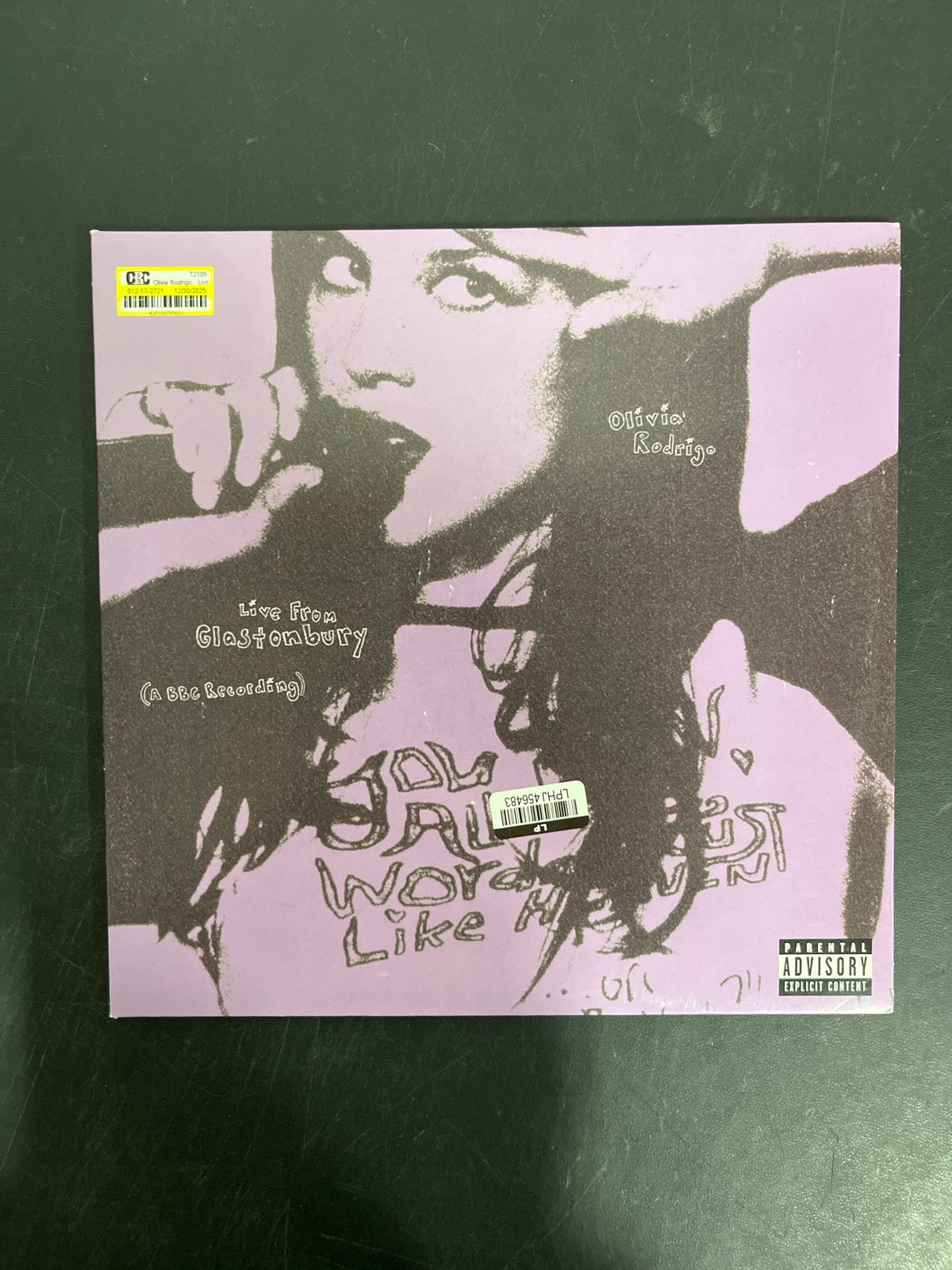 FRONT - Olivia Rodrigo - Live From ... LE Teal / Blue Vinyl USED NOT TESTED