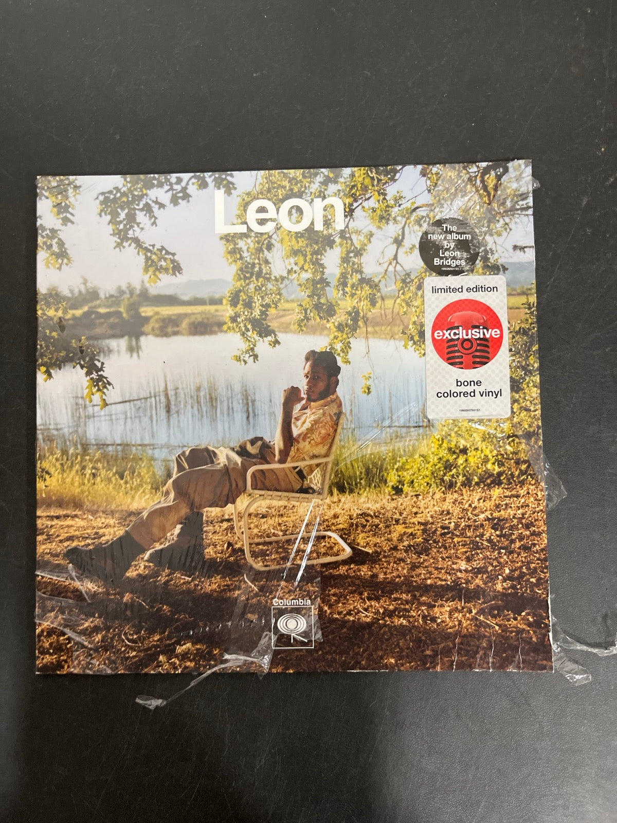 FRONT - Leon Bridges - Leon Collector's Ed. Bone Color Vinyl USED NOT TESTED
