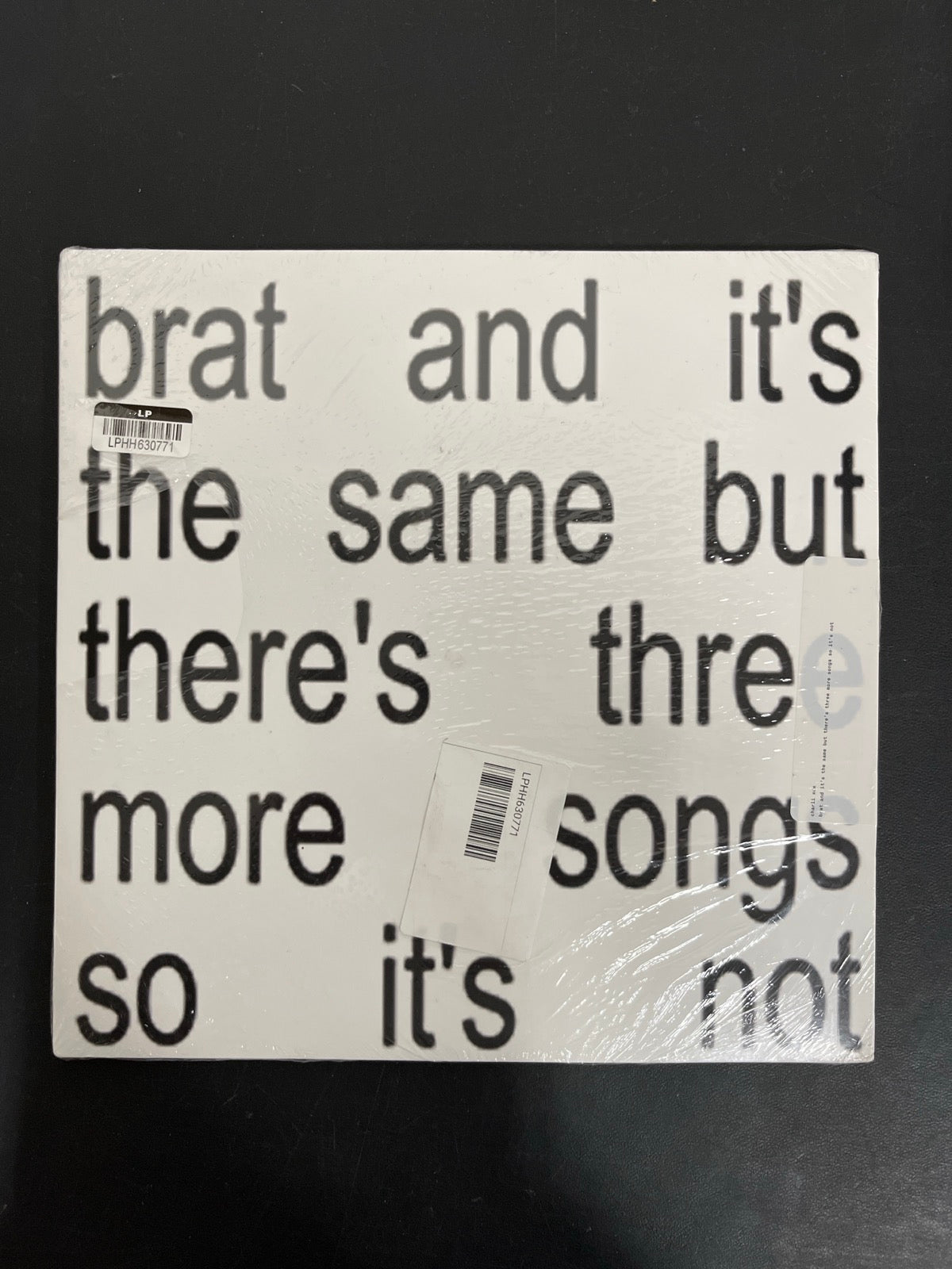 FRONT - Charli XCX - Brat And It's T ... Deluxe Ed. Etched White Vinyl SEALED NOT TESTED
