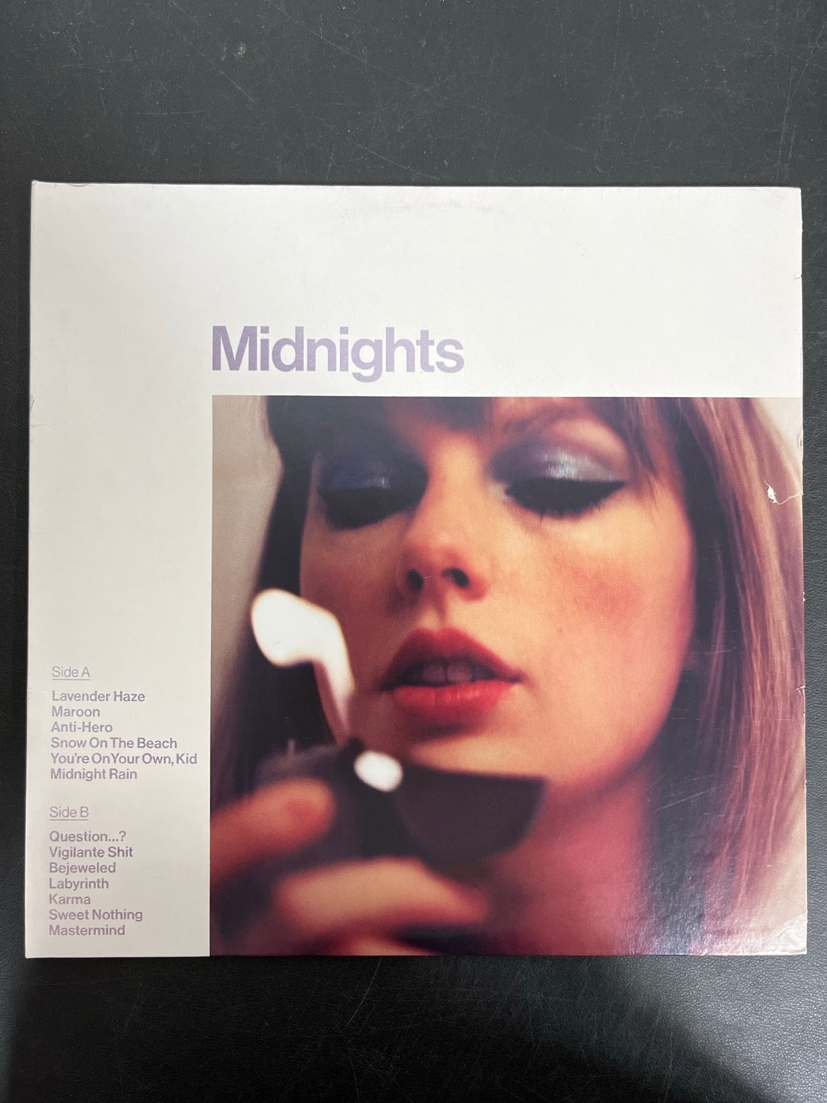 FRONT - Taylor Swift - Midnights Reissue Lavender Vinyl USED NOT TESTED