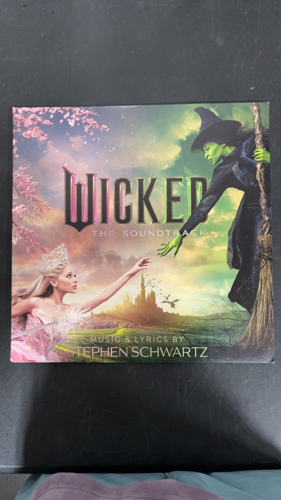 FRONT - Wicked OST LE Etched Green and Pink Splatter Vinyl USED NOT TESTED