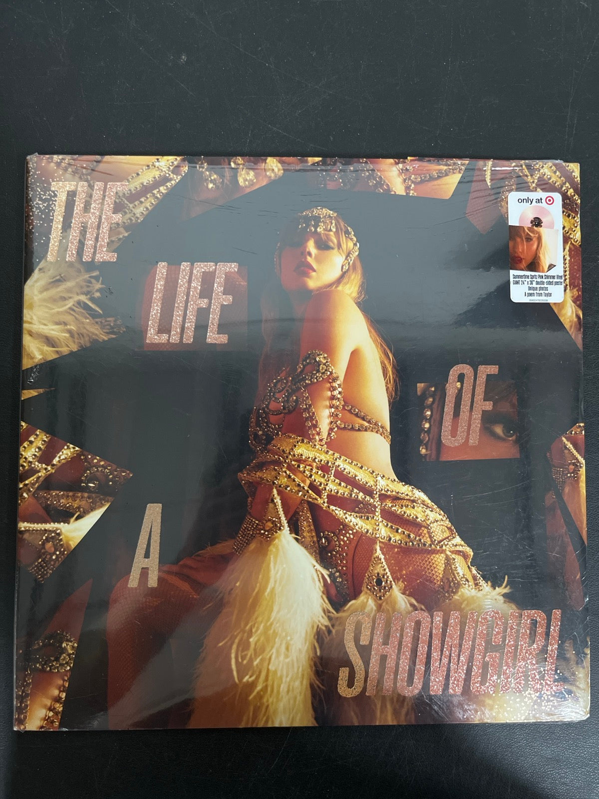 FRONT - Taylor Swift - The Life of a ... LE 180gm Pink Yellow Vinyl USED NOT TESTED