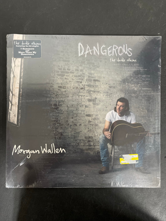 FRONT - Morgan Wallen - Dangerous: The Double Album Black Vinyl USED NOT TESTED