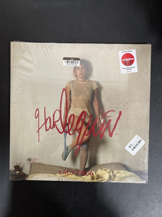 FRONT - Lady Gaga - Harlequin LE Black Vinyl Alt Cover SEALED NOT TESTED
