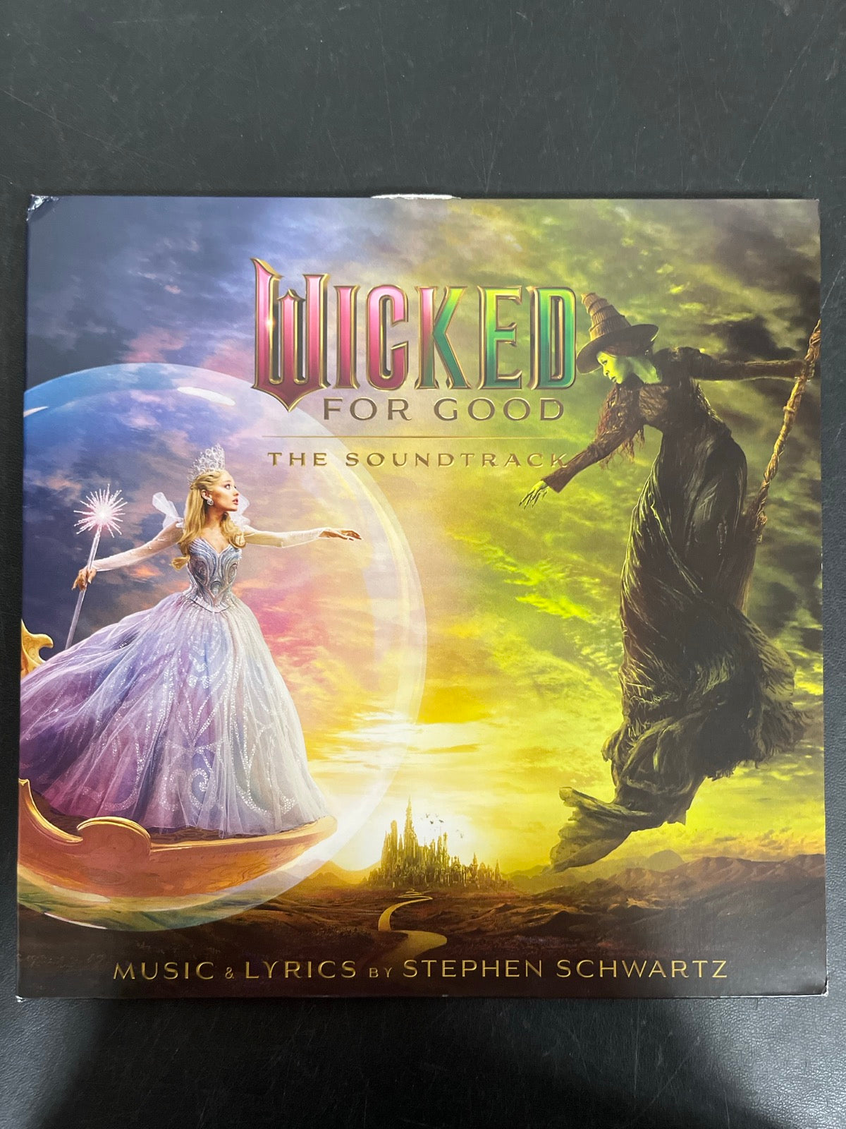 FRONT - Wicked: For Good OST LE Pink / Green Vinyl USED NOT TESTED