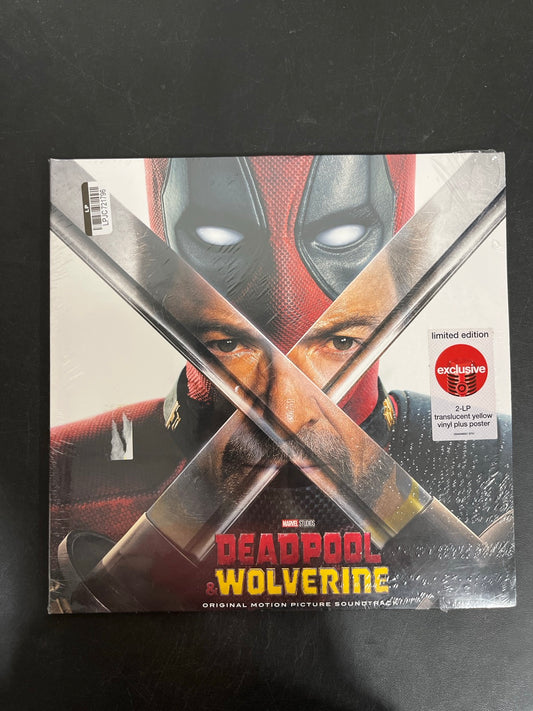 FRONT - Deadpool & Wolverine OST Deluxe Ed. Yellow Vinyl SEALED NOT TESTED