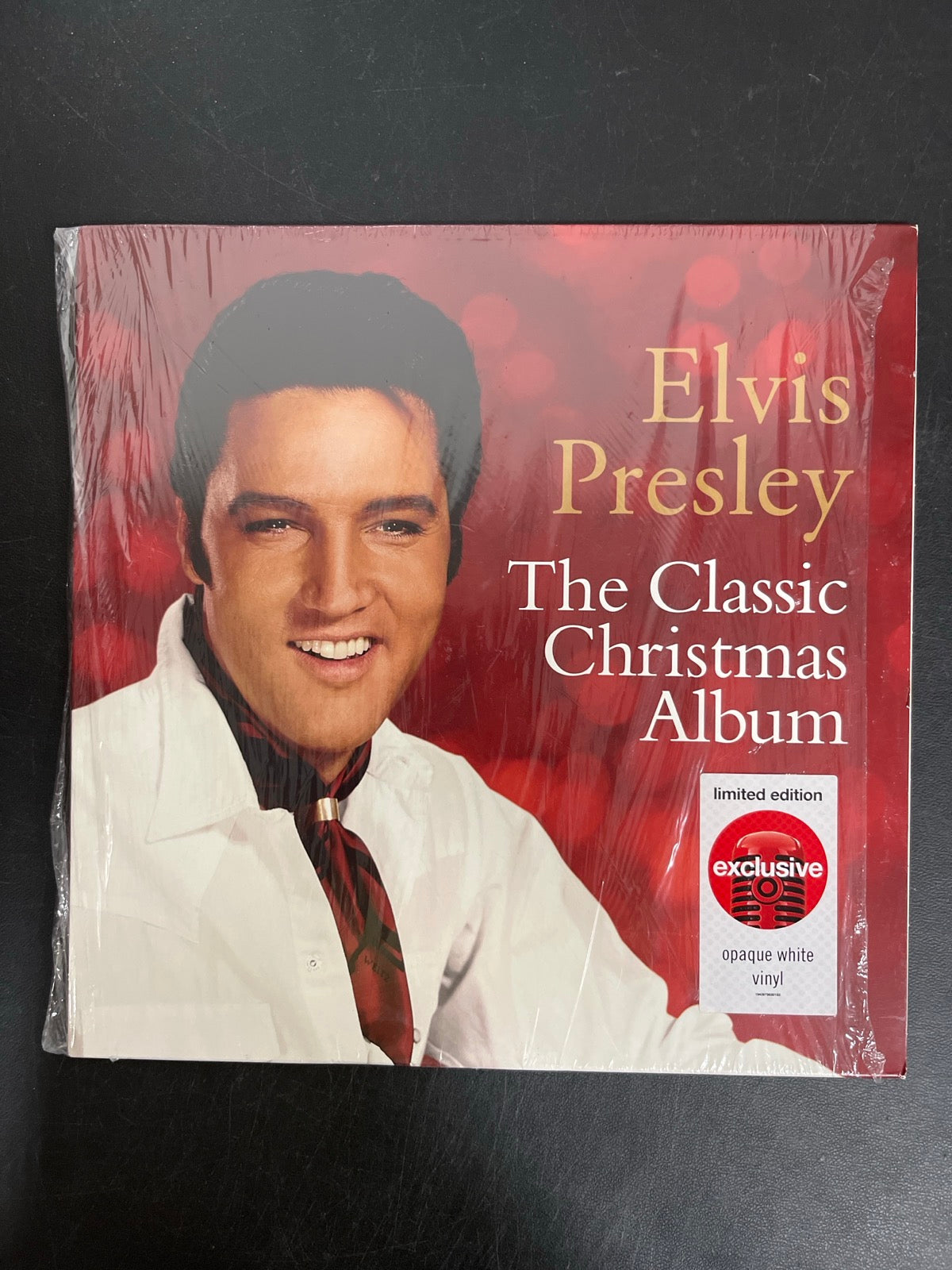 FRONT - Elvis Presley - The Classic Christmas Album LE White Vinyl USED NOT TESTED