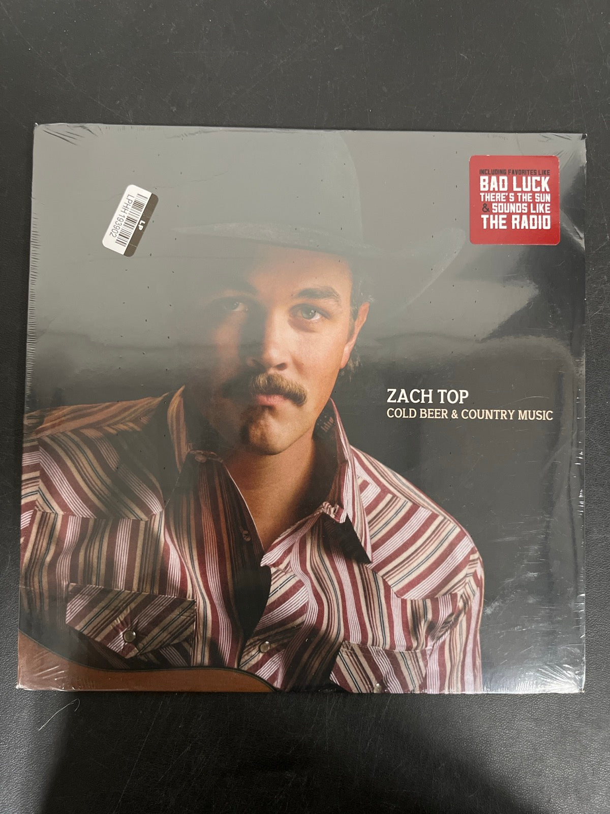 FRONT - Zach Top - Cold Beer & Country Music Black Vinyl USED NOT TESTED