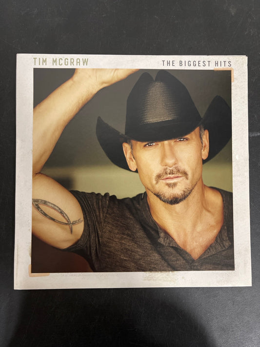 FRONT - Tim McGraw - The Biggest Hits Vinyl WARPED NOT TESTED