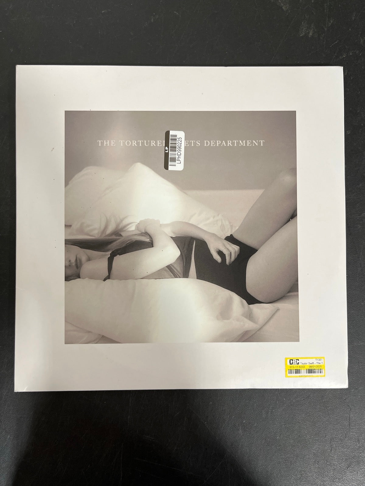 FRONT - Taylor Swift - The Tortured ... LE Clear Vinyl USED NOT TESTED
