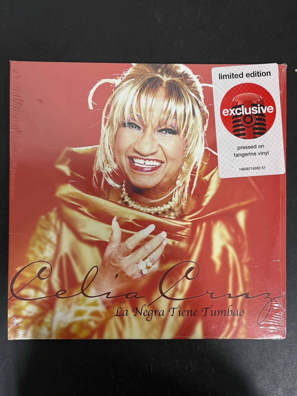 FRONT - Celia Cruz - La Negra Tiene Tumbao LE Tangerine Vinyl SEALED NOT TESTED
