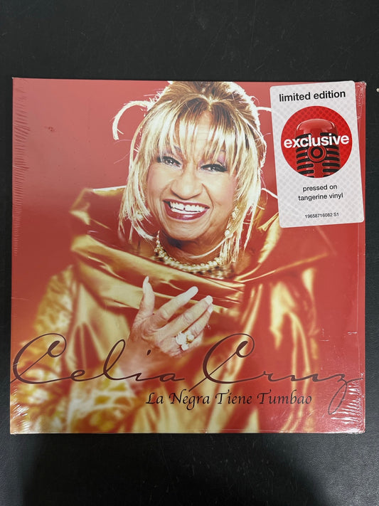 FRONT - Celia Cruz - La Negra Tiene Tumbao LE Tangerine Vinyl SEALED NOT TESTED