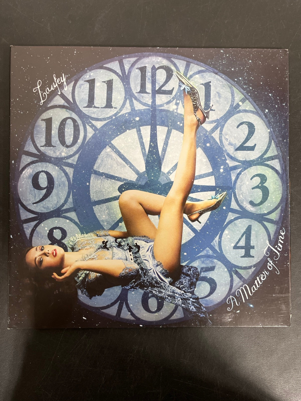 FRONT - Laufey - A Matter Of Time LE Green / Pink Vinyl USED NOT TESTED