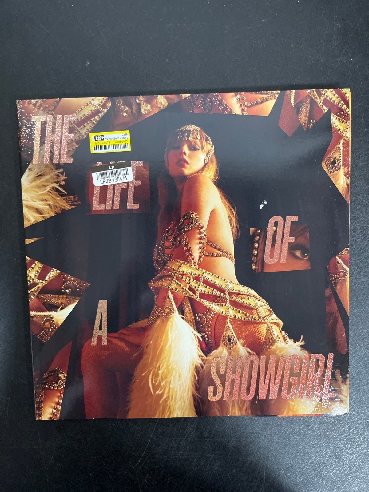 FRONT - Taylor Swift - The Life of a ... LE 180gm Pink Yellow Vinyl USED NOT TESTED