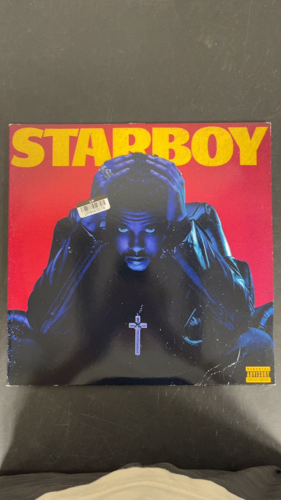 FRONT - The Weeknd - Starboy LE Blue Vinyl USED NOT TESTED