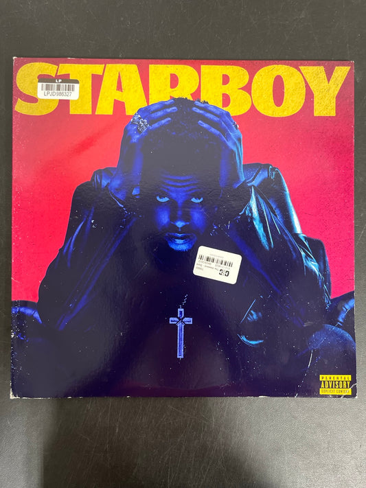 FRONT - The Weeknd - Starboy LE Blue Vinyl USED NOT TESTED