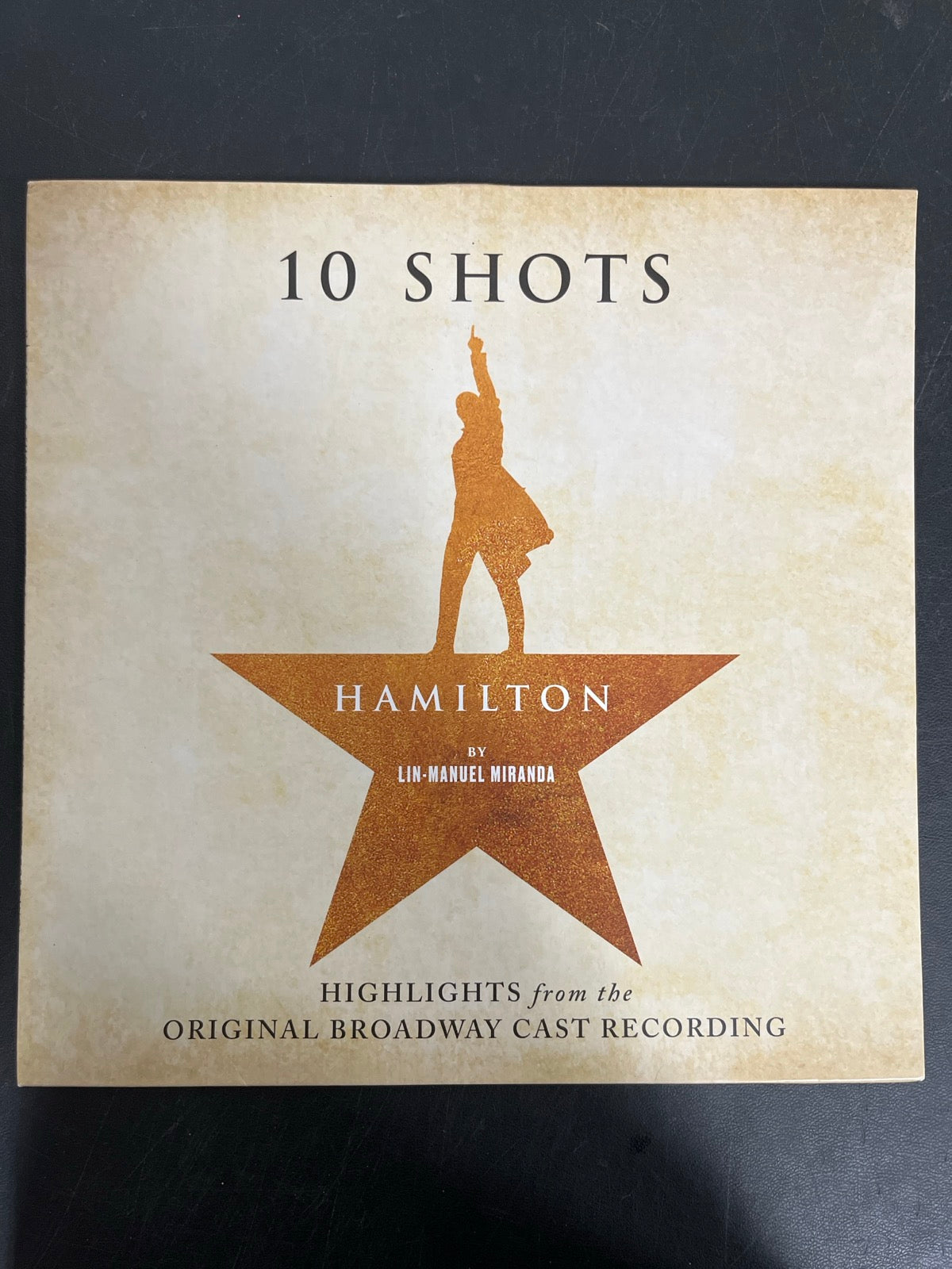 FRONT - Lin-Manuel Miranda - Hamilton: 10 Shots LE Red Smoke Vinyl USED NOT TESTED
