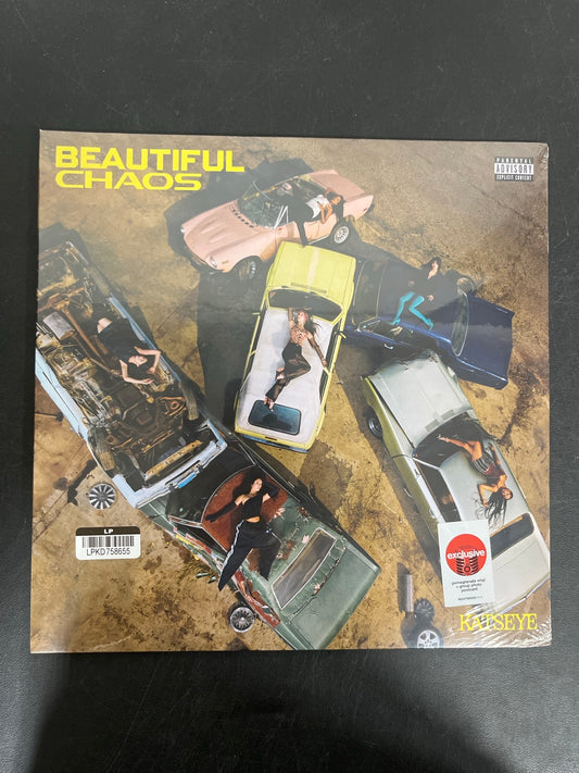 FRONT - KATSEYE - BEAUTIFUL CHAOS MisPrint Red Vinyl SEALED NOT TESTED