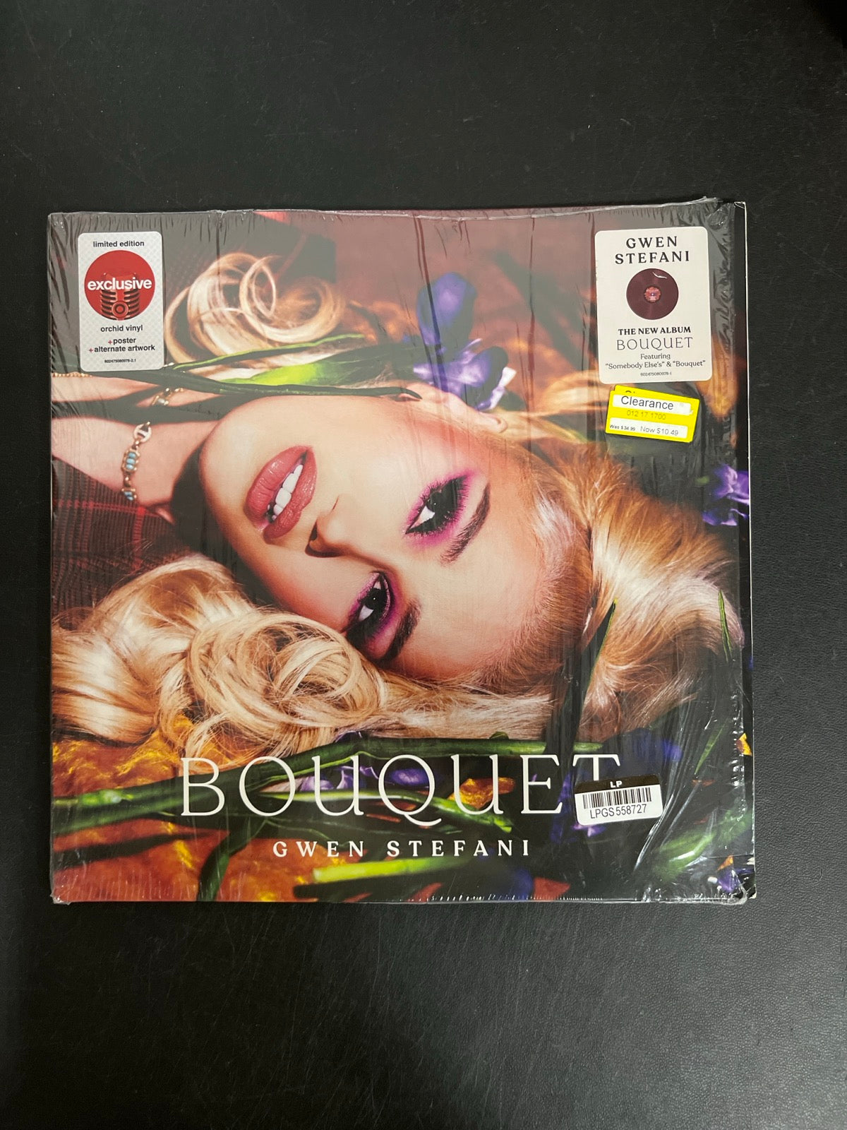 FRONT - Gwen Stefani - Bouquet LE Orchid Etched Numbered Vinyl USED NOT TESTED