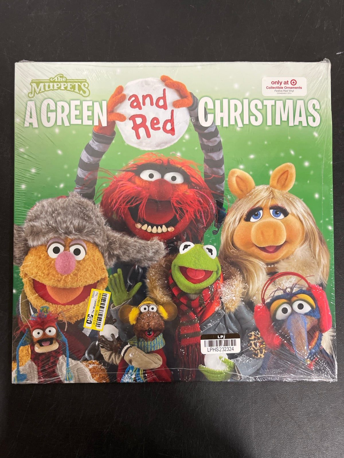 FRONT - The Muppets - A Green and Red Christmas LE Red Vinyl USED NOT TESTED
