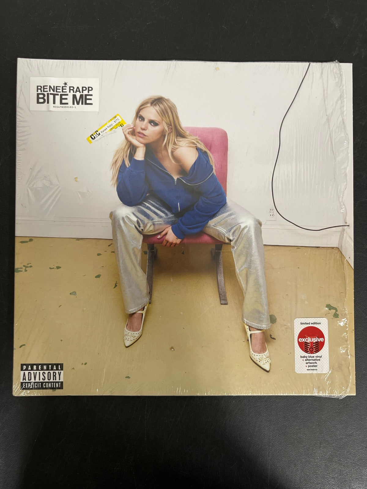 FRONT - Reneé Rapp - Bite Me LE Baby Blue Vinyl USED NOT TESTED