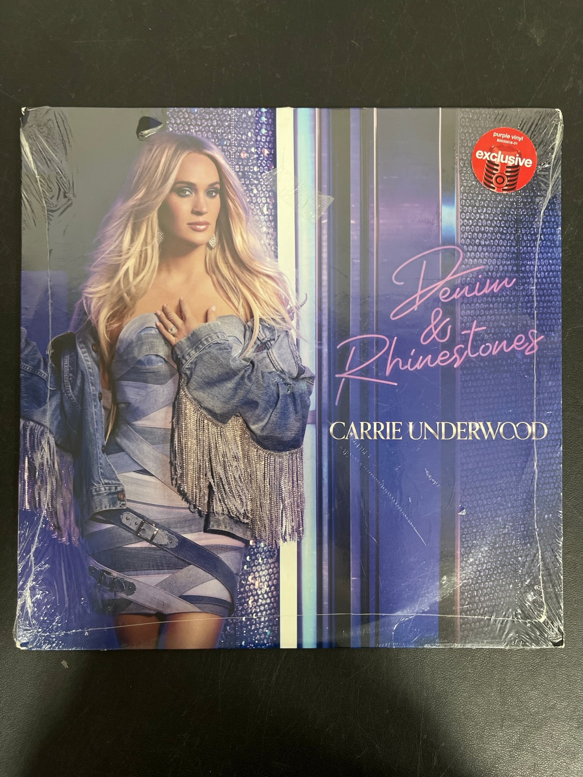 FRONT - Carrie Underwood - Denim & Rhinestones LE Purple Vinyl USED NOT TESTED