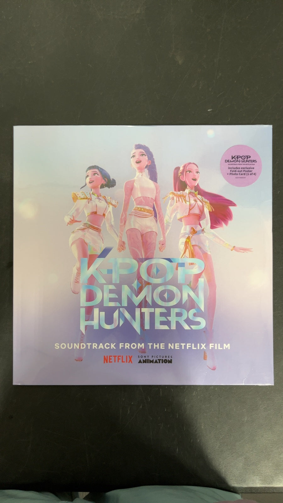 FRONT - K-Pop Demon Hunters OST Black Vinyl SEALED NOT TESTED