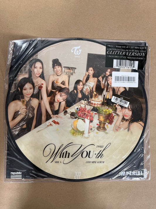 FRONT - TWICE - With YOU-th LE Picture Disc Vinyl USED NOT TESTED