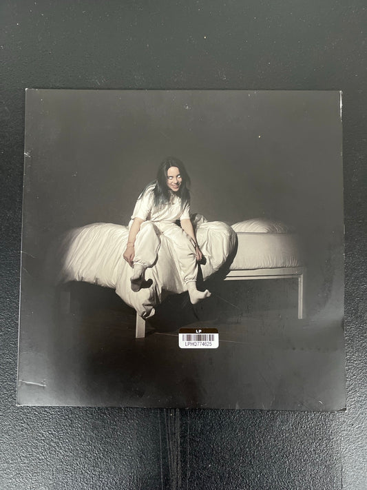 FRONT - Billie Eilish - WHEN WE ALL FALL AS... LE Glow In The Dark Vinyl USED NOT TESTED
