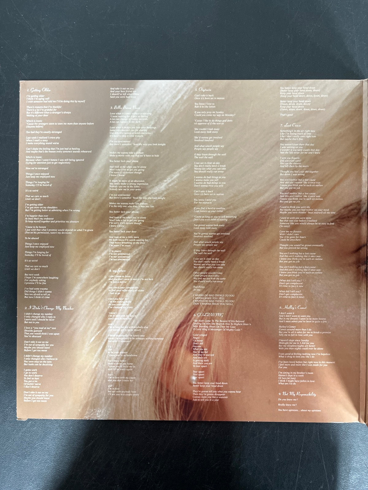 MISC_1 - Billie Eilish - Happier Than Ever LE Light Blue Etched Vinyl USED NOT TESTED