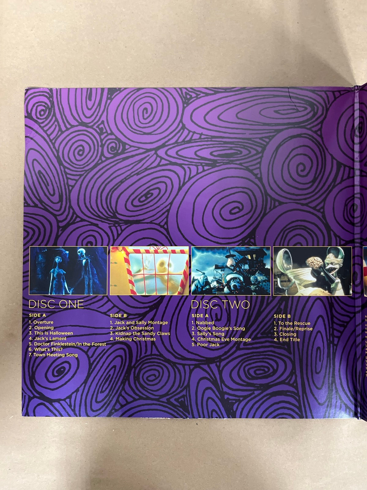 MISC_1 - Danny Elfman - Tim Burton's The ... LE Purple/Yellow Vinyl USED NOT TESTED