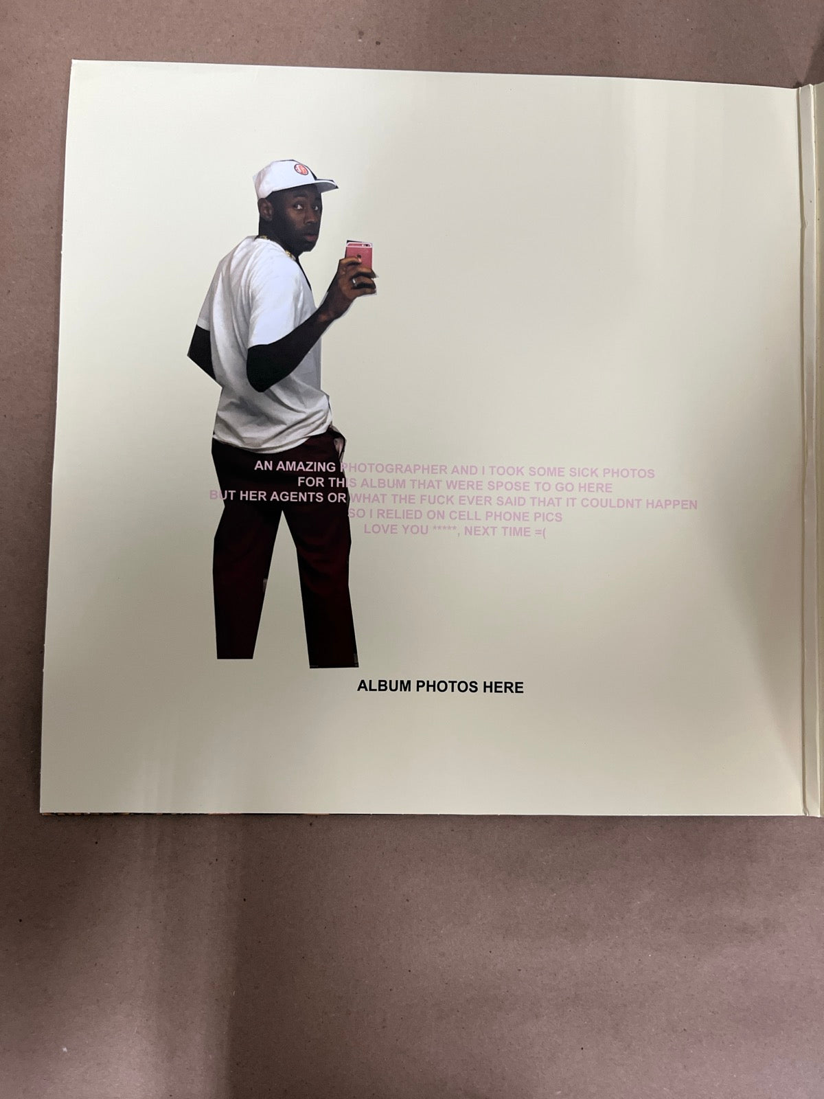 MISC_1 - Tyler, the Creator - Flower Boy LE Vinyl USED NOT TESTED