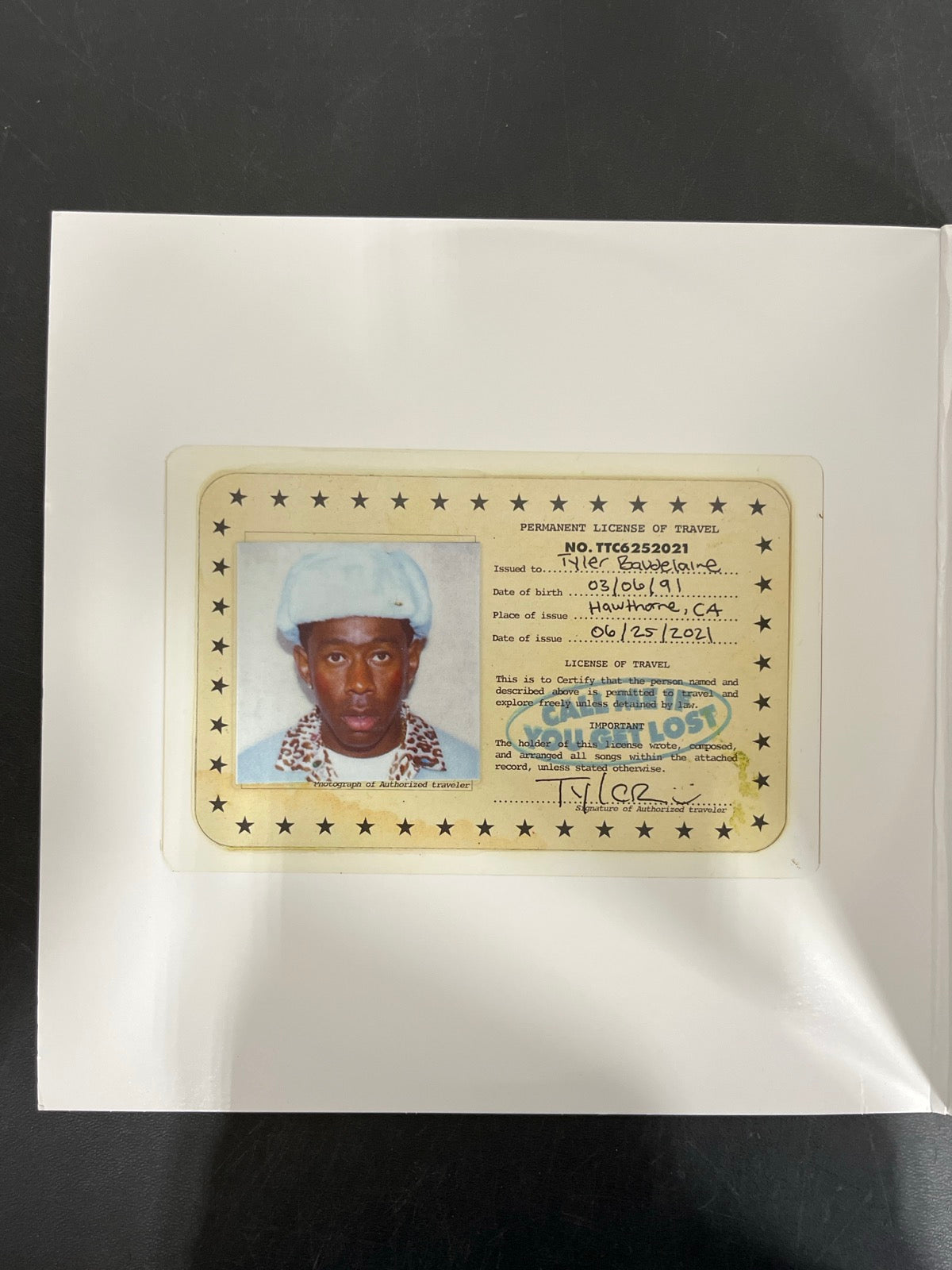 MISC_1 - Tyler, The Creator - Call Me If You ... Target Exclusive Vinyl USED NOT TESTED
