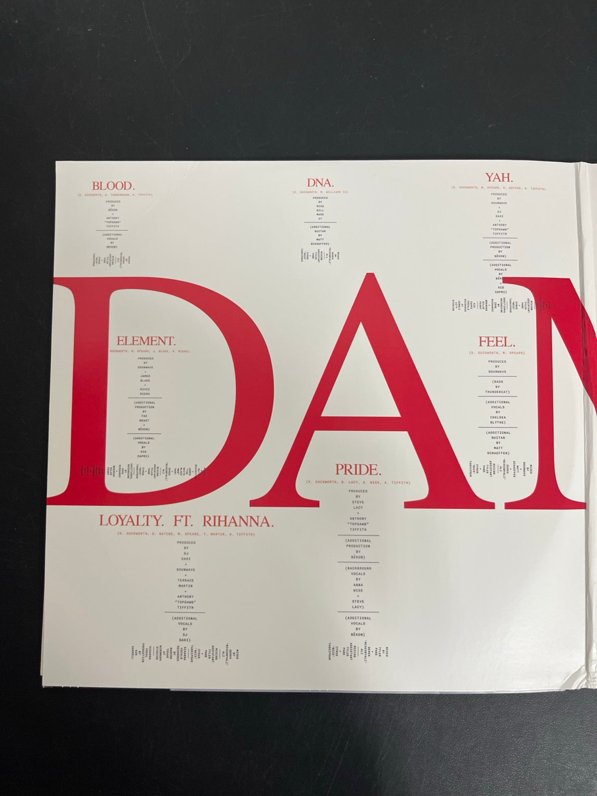 MISC_1 - Kendrick Lamar - DAMN. LE 180gm Green Vinyl USED NOT TESTED