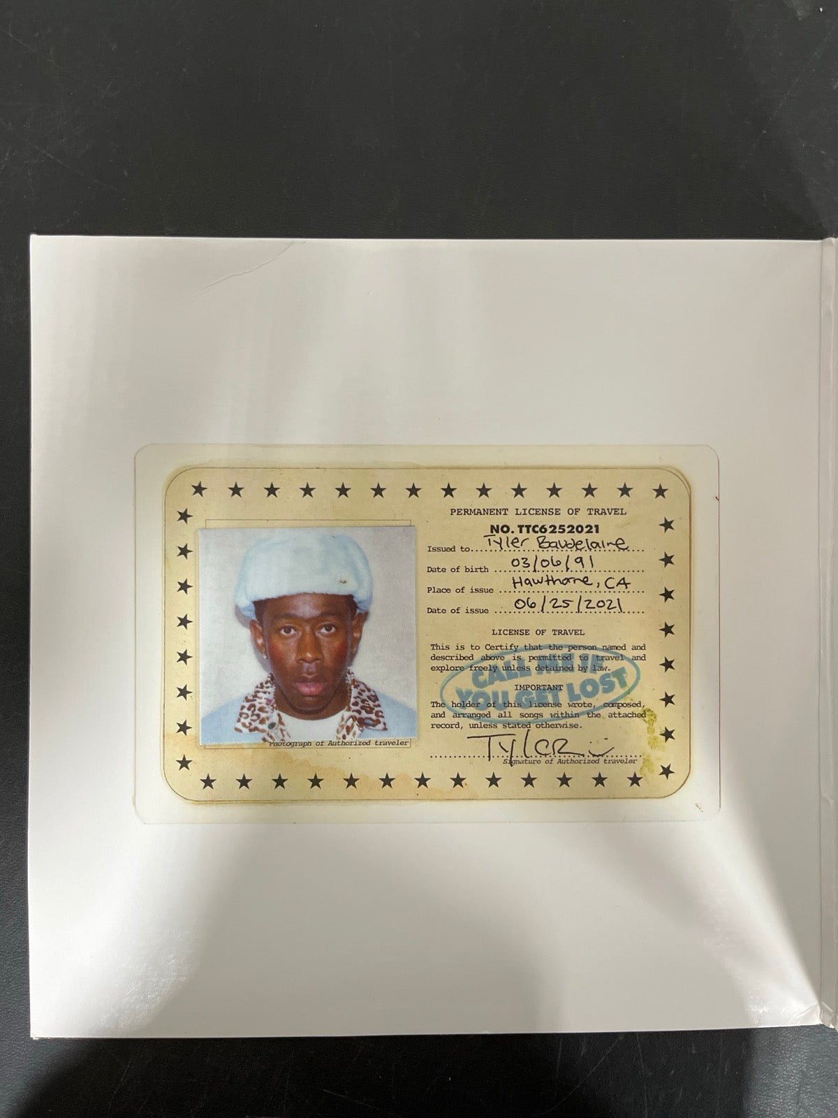 MISC_1 - Tyler, The Creator - Call Me If You ... Target Exclusive Vinyl USED NOT TESTED