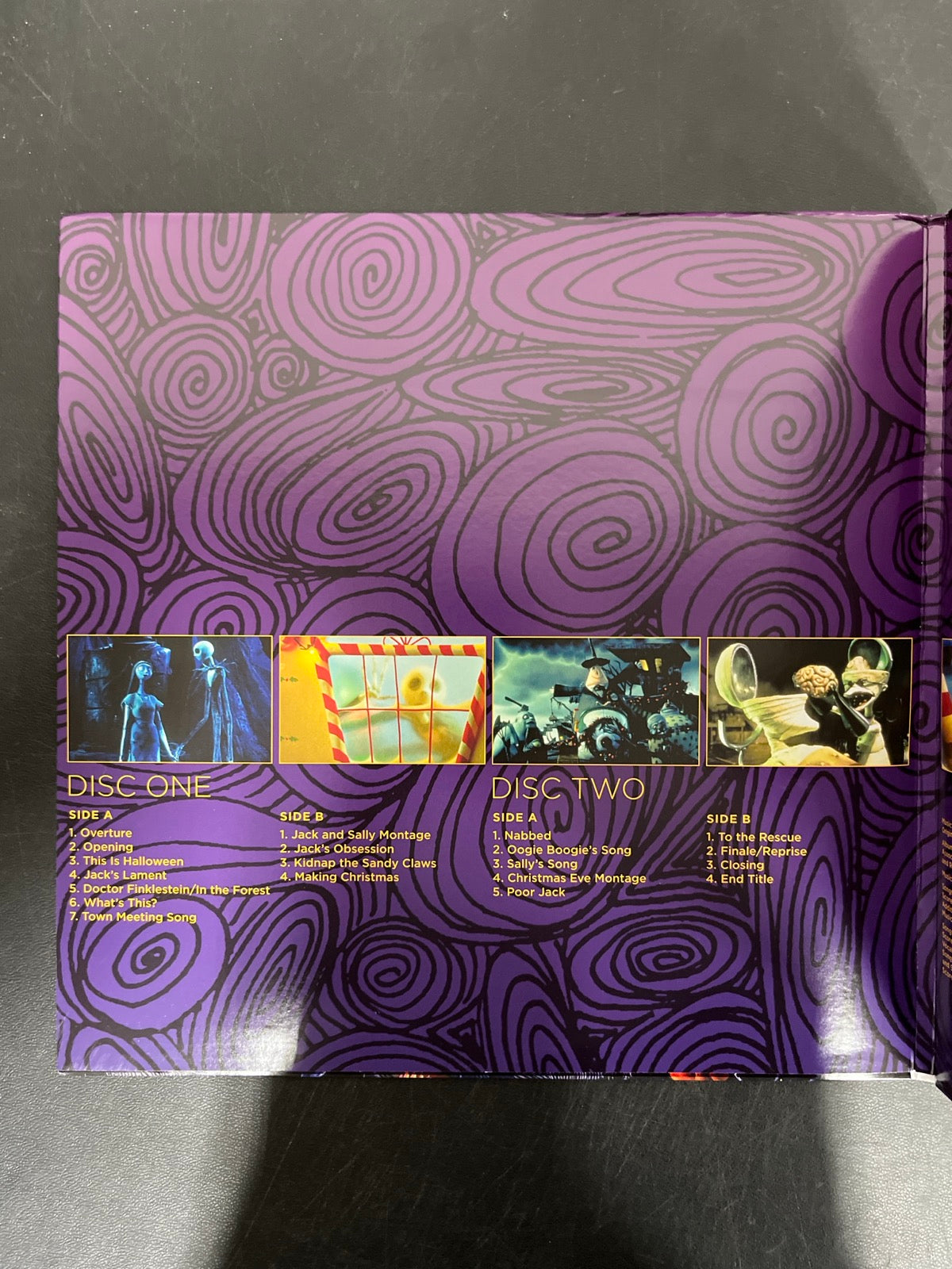 MISC_1 - Danny Elfman - Tim Burton's The ... LE Purple/Yellow Vinyl USED NOT TESTED