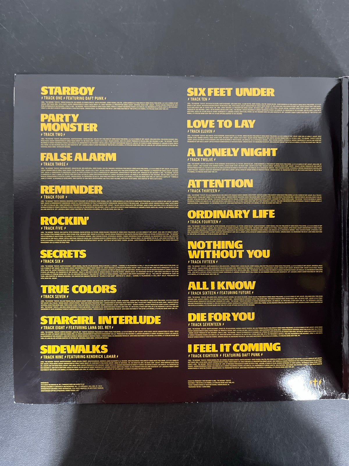 MISC_1 - The Weeknd - Starboy LE Blue Vinyl USED NOT TESTED