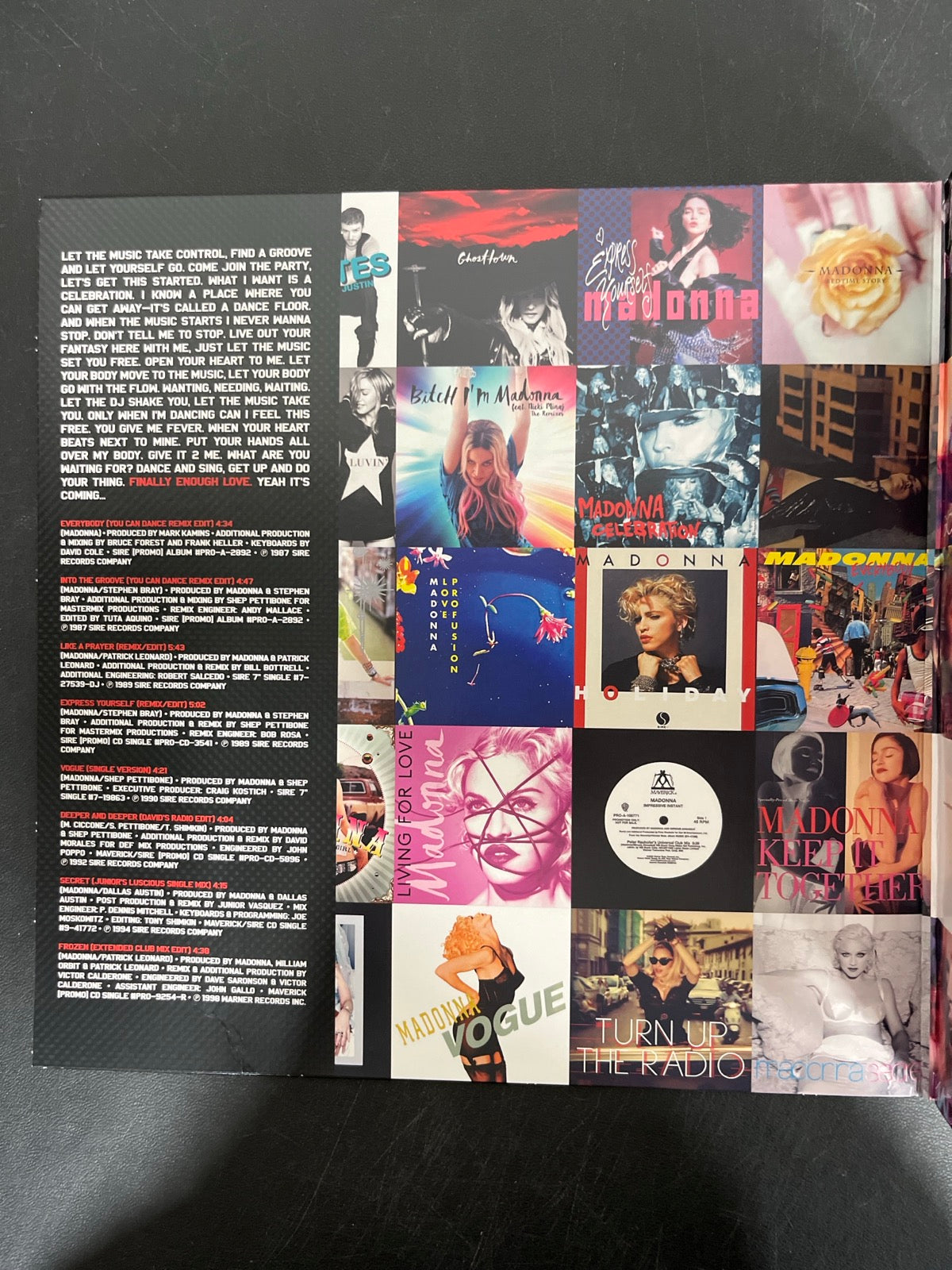 MISC_1 - Madonna - Finally Enough Love Black Vinyl USED NOT TESTED
