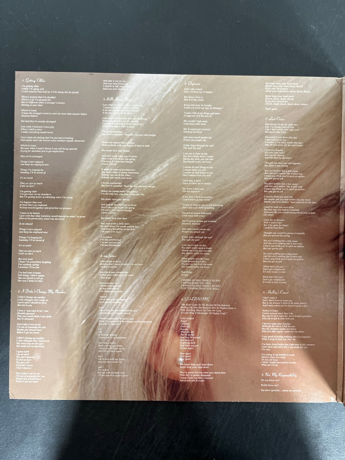 MISC_1 - Billie Eilish - Happier Than Ever LE Light Blue Etched Vinyl USED NOT TESTED