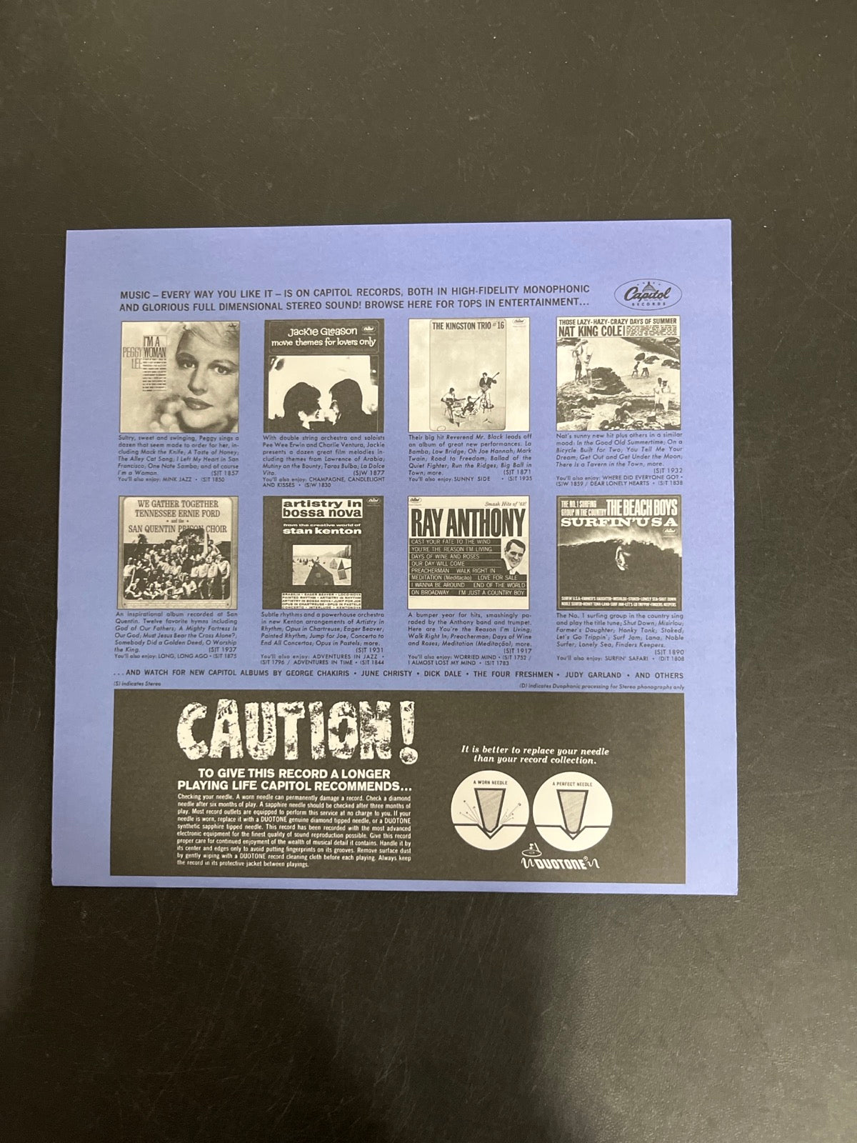 MISC_1 - The Beatles - Meet The Beatles! 180gm Blue Vinyl USED NOT TESTED