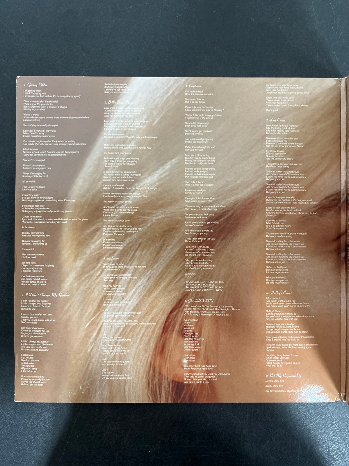 MISC_1 - Billie Eilish - Happier Than Ever LE Light Blue Etched Vinyl USED NOT TESTED