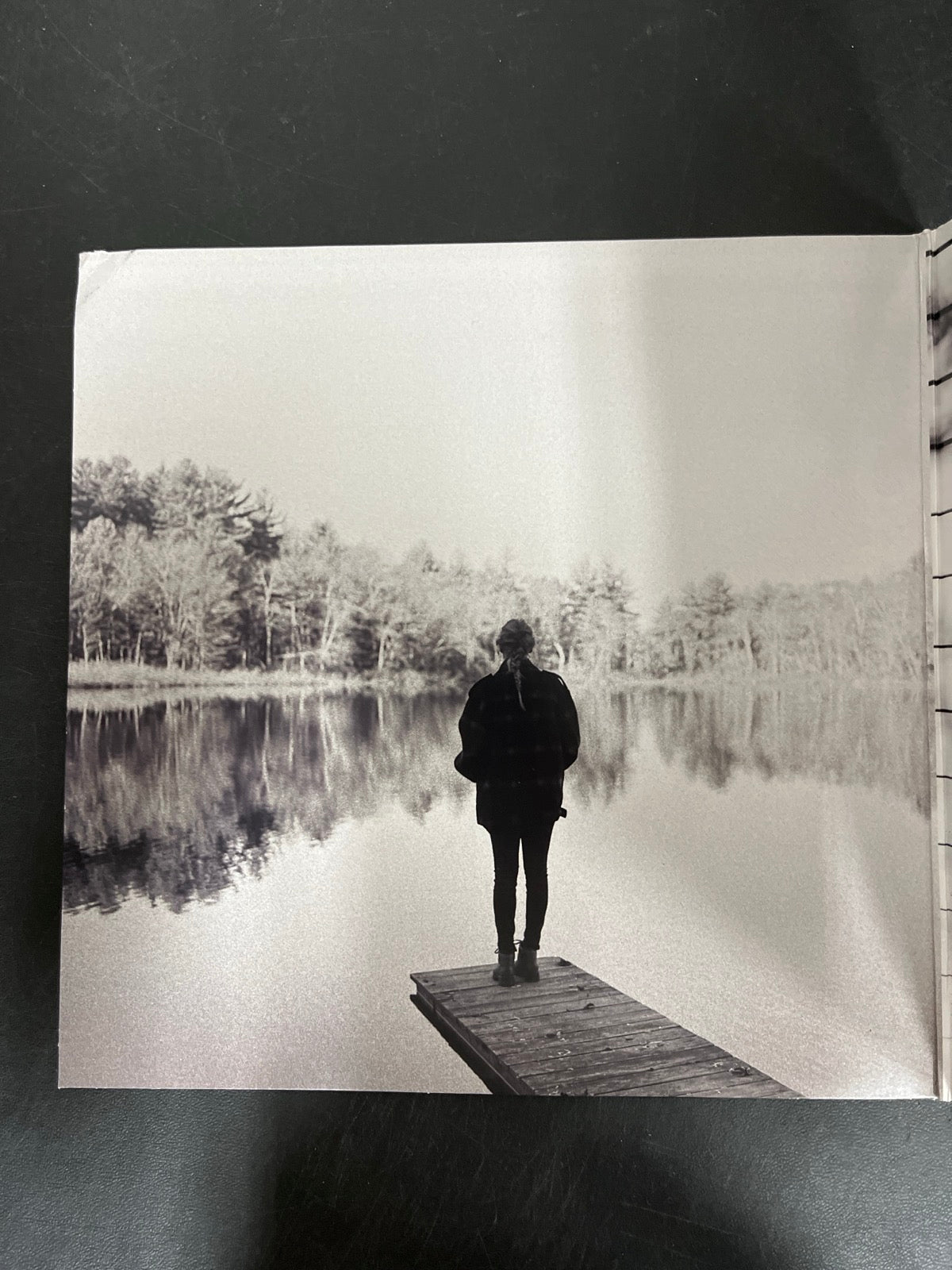 MISC_1 - Taylor Swift - Evermore LE Translucent Red Etched Vinyl USED NOT TESTED