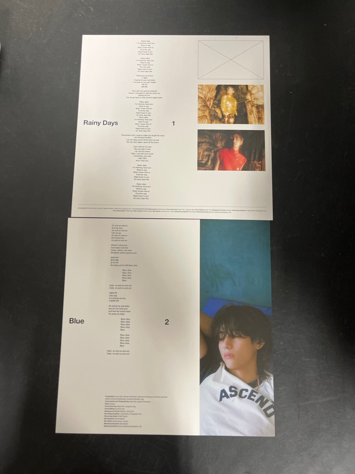 MISC_1 - V (BTS) - Layover LE Gray Vinyl USED NOT TESTED