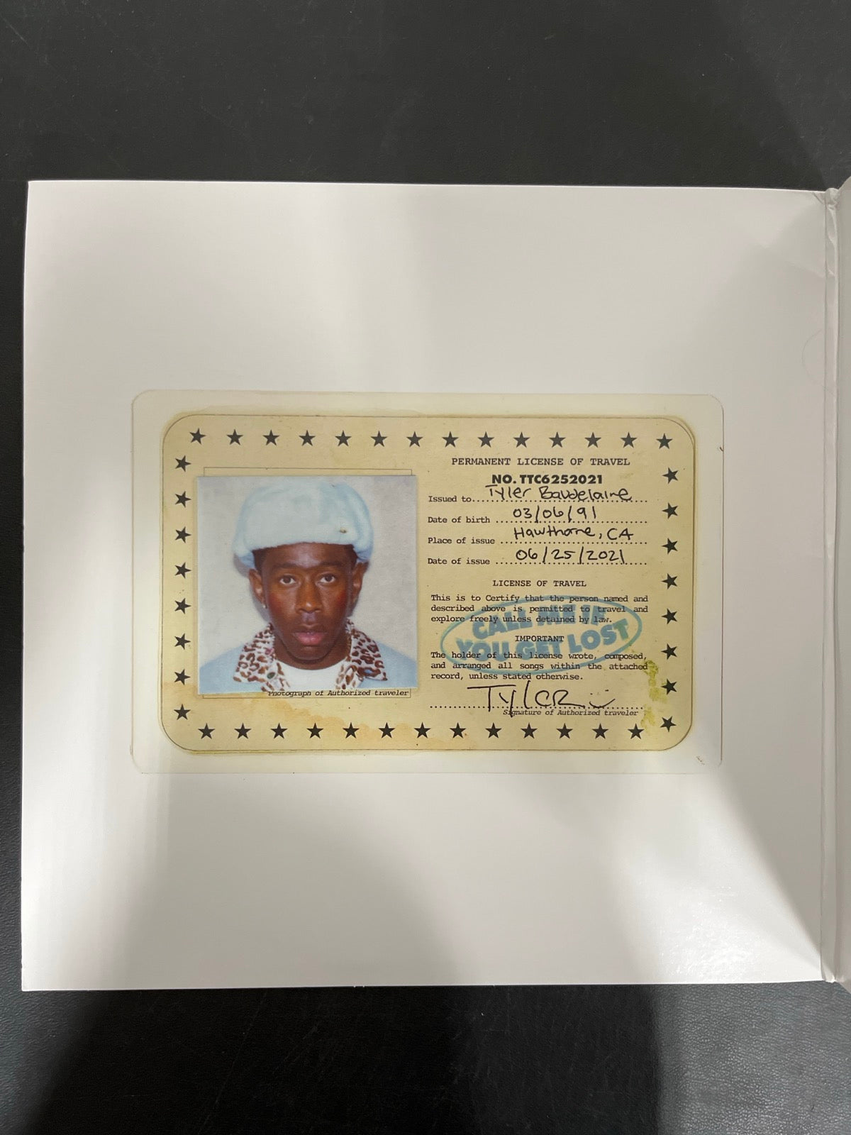 MISC_1 - Tyler, The Creator - Call Me If You ... Target Exclusive Vinyl USED NOT TESTED
