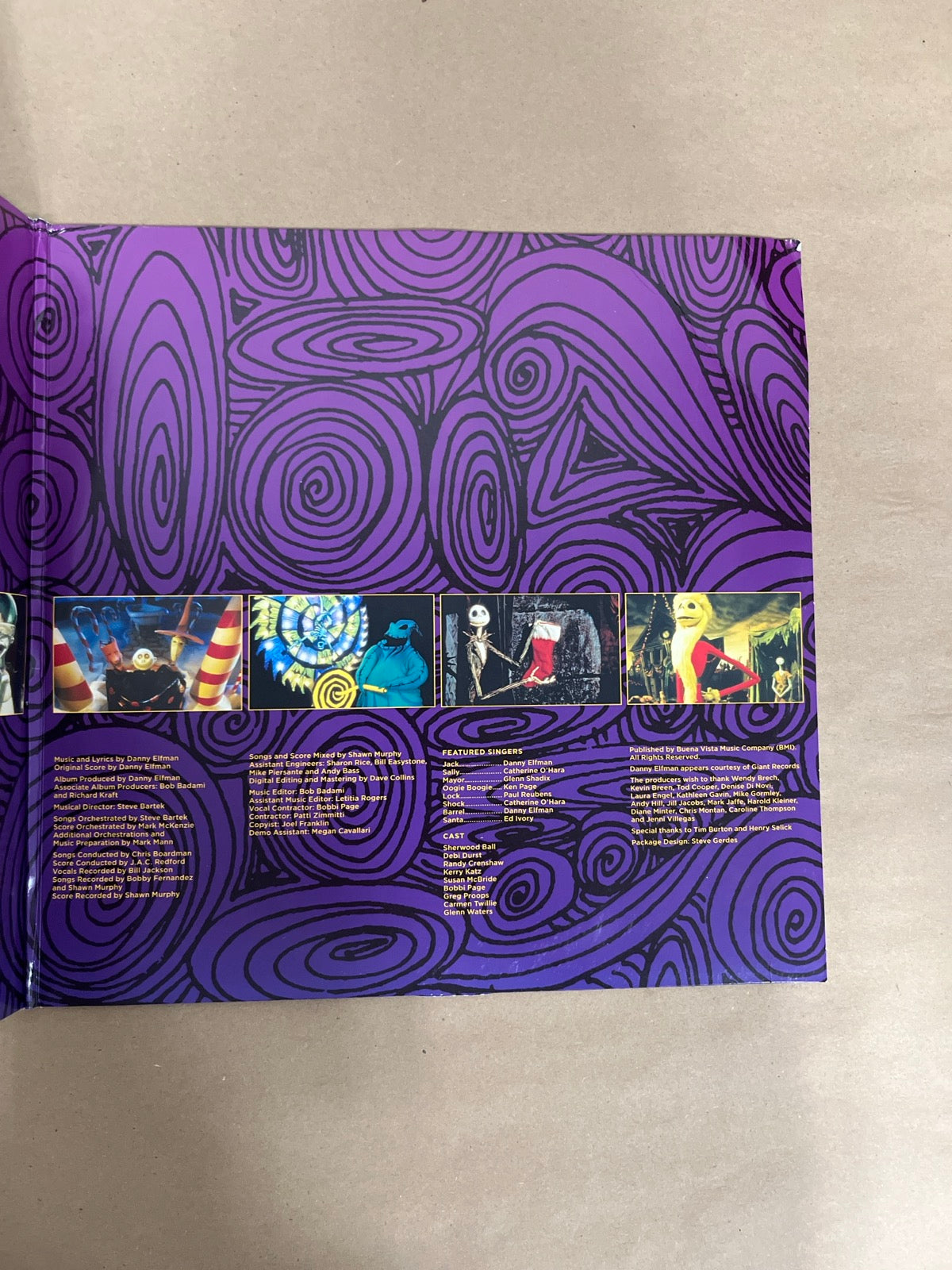 MISC_2 - Danny Elfman - Tim Burton's The ... LE Purple/Yellow Vinyl USED NOT TESTED