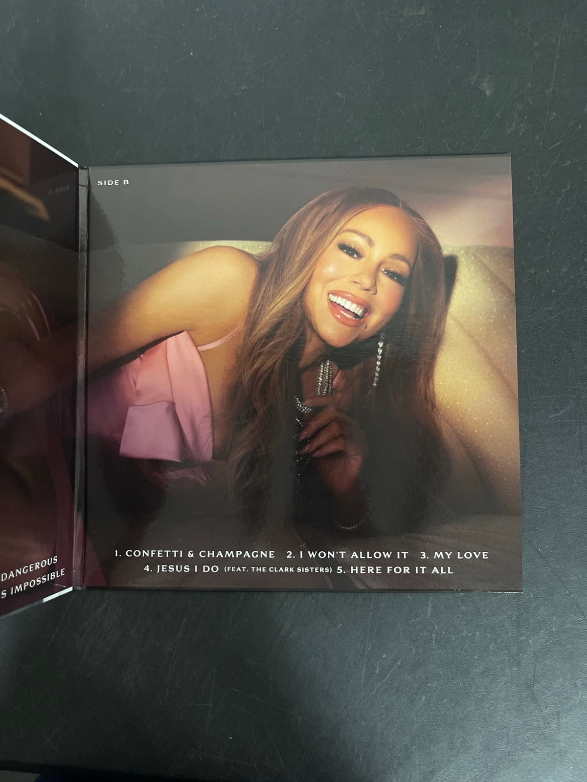 MISC_2 - Mariah Carey - Here For It All LE Honey Vinyl USED NOT TESTED
