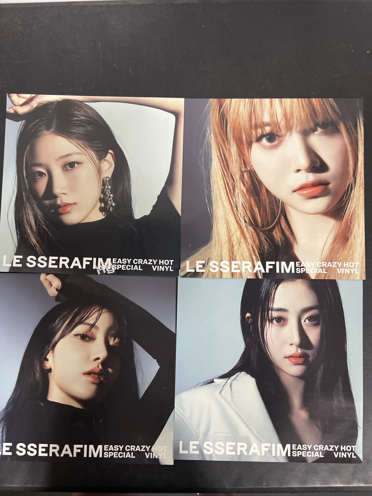 MISC_2 - Le Sserafim - Easy-Crazy-Hot LE Translucent Vinyl USED NOT TESTED