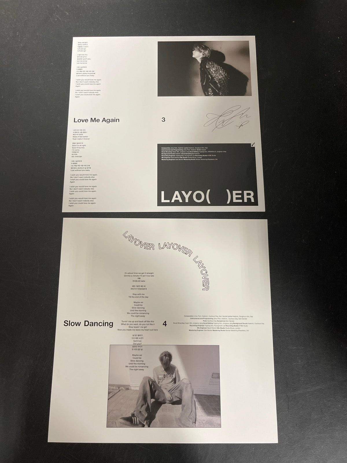 MISC_3 - V (BTS) - Layover LE Gray Vinyl USED NOT TESTED