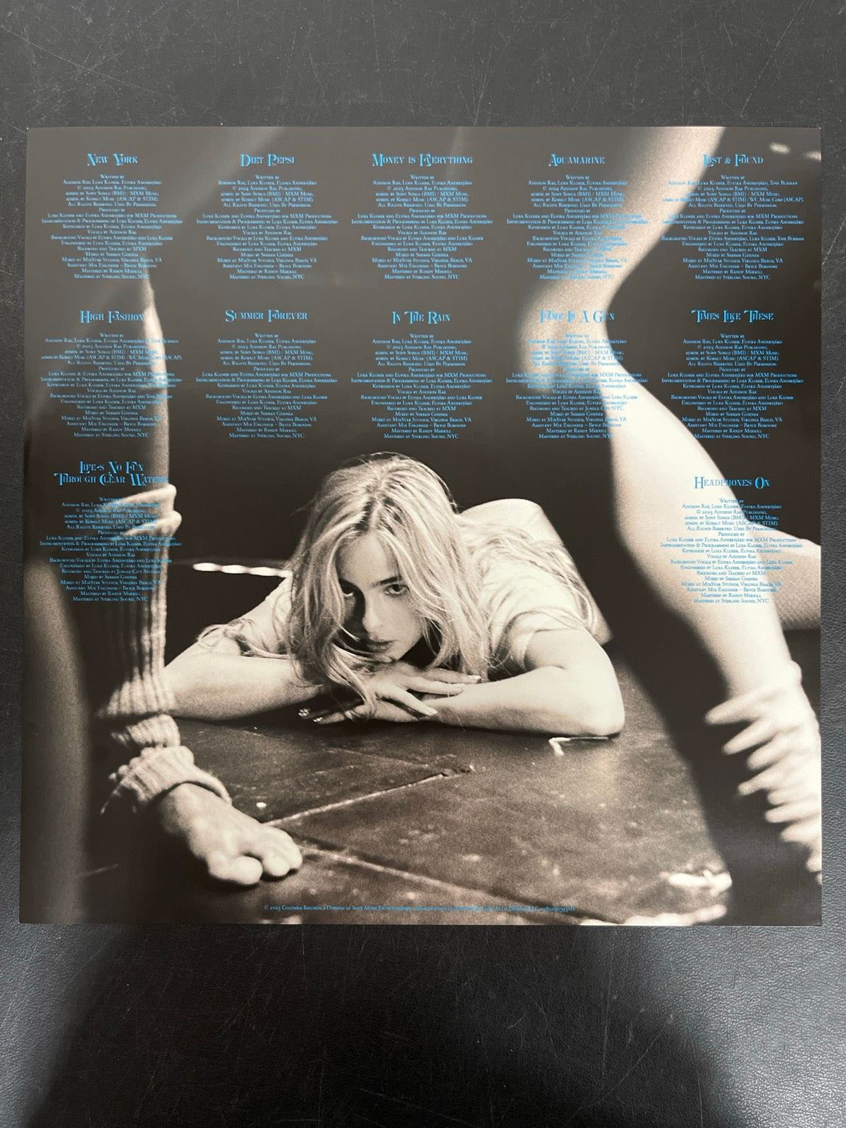MISC_3 - Addison Rae - Addison LE Yellow Marble Vinyl USED NOT TESTED
